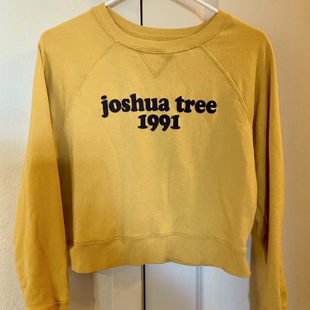 Cropped Crew Neck Sweatshirt